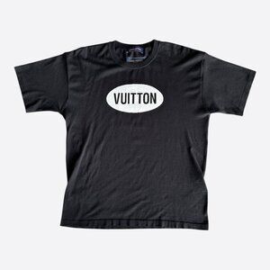 Louis Vuitton Black & White Vuitton Intarsia T-Shirt